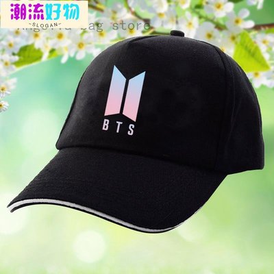 Kpop BTS 帽子簡單棒球帽 Topi 休閒嘻哈帽男士 / 女士戶外帽-潮流好物