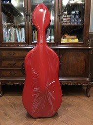 ｛鈺聲國際弦樂器｝日本東洋Toyo Gakki 大提琴琴盒Plume Fiber ,法拉利紅 免運費~