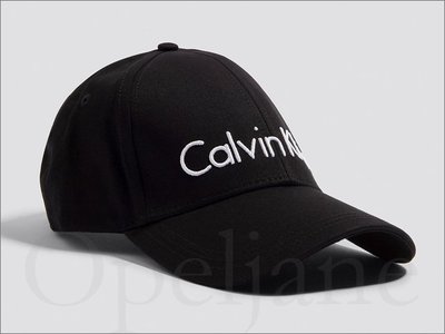 Calvin Klein 卡文克萊CK黑色大LOGO繡字棒球帽 鴨舌帽 防曬遮陽帽 高爾夫球帽 可調式 愛Coach包包