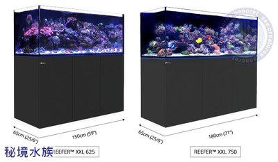 ♋ 秘境水族 ♋新款 Red Sea 紅海 紅海套缸 紅海缸 屏風缸(REEFER Peninsula 500) (黑)
