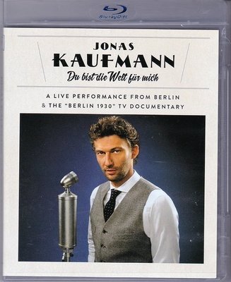 高清藍光碟 Jonas Kaufmann Du Bist Die Welt Fur Mich 喬納斯.考夫曼 25G