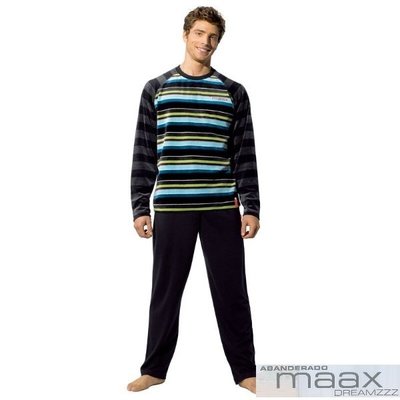 【西班牙MAAX】(9660)男性時尚休閒居家服睡衣絨布套 (L)