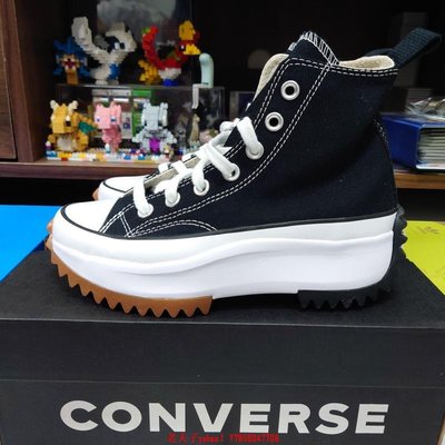 【老夫子】Converse Run Star Hike Hi Black 黑 高筒 166800C鞋