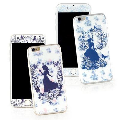 【Disney 】iPhone 6 Plus/6s Plus 強化玻璃彩繪保護貼-公主