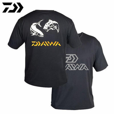 【征服者】Daiwa釣魚服 戶外釣魚襯衫 短袖運動服 男士戶外釣魚服 騎行服 短袖T恤