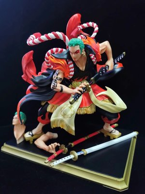 【紫色風鈴】海賊王GK 一刀流 歌舞伎 天獅 索隆 雕像模型盒裝 港版