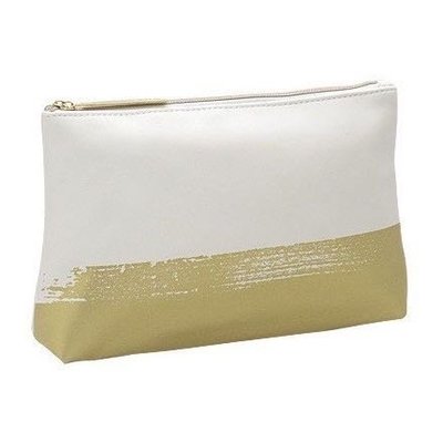 全新 現貨 Lancome 蘭蔻 絕對完美 金色 白色 刷色 極簡風 LOGO 化妝包 美妝包 手拿包 收納包 旅行包 專櫃正貨