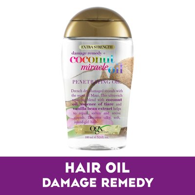 OGX coconut oil 椰子油 奇蹟油：適合極度受損毛躁的頭髮修護，現貨2022年01月底空運到台 EXTRA