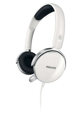 白 Philips飛利浦 SHM7110U頭戴式,立體聲耳機麥克風,線控 電腦+手機2用耳麥耳掛;近全新