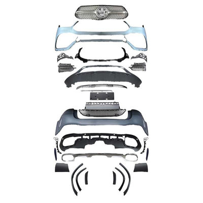 車身套件適用于賓士gle53包圍GLE改裝運動版保險杠水箱罩GLE格柵W16