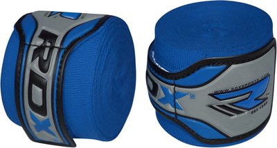 【千里之行】英國RDX手綁帶繃帶-藍-450cm長-另有重訓手套腰帶拳擊手套可選購