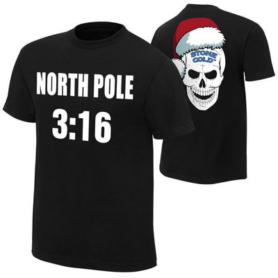 ☆阿Su倉庫☆WWE Stone Cold North Pole 3:16 Holiday T-Shirt 聖誕假期新款