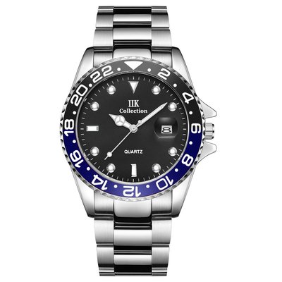 IIK品牌豪華手錶批發跨境外貿石英錶日歷防水鋼帶男士手錶GB861C
