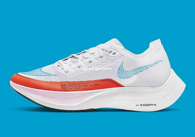 NIKE ZoomX Vaporfly 白 藍橘 緩震透氣慢跑鞋 CU4123-102男女鞋