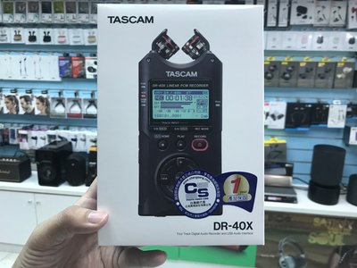 禾豐音響 送64g記憶卡 Tascam DR40X DR-40X 錄音筆公司貨 可當USB麥克風 另pcm-a10
