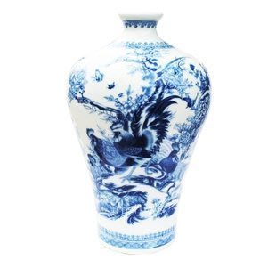 INPHIC-ZF-C127 景德鎮陶瓷 青花 金雞報曉 梅瓶花瓶 工藝擺飾 裝飾