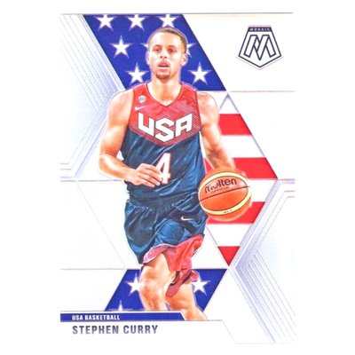 倒數3張、銀亮！咖喱 Stephen Curry 意義非凡Mosaic USA Basketball Silver Prizm版美國夢幻隊金屬卡 2019-20