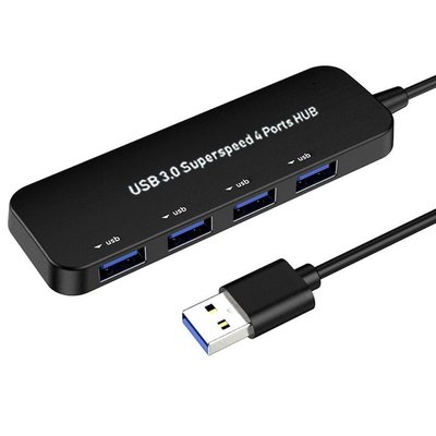 新款推薦Usb 3.0 Hub 4 端口高速 USB 集線器分線器,用於多設備可開發票
