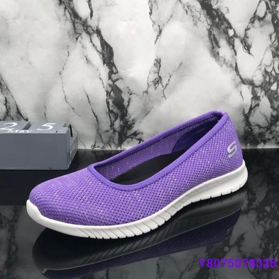 Skechers 斯凱奇 女鞋 淺口鞋 懶人一腳蹬 輕質透氣 紫色~【潮鞋社】