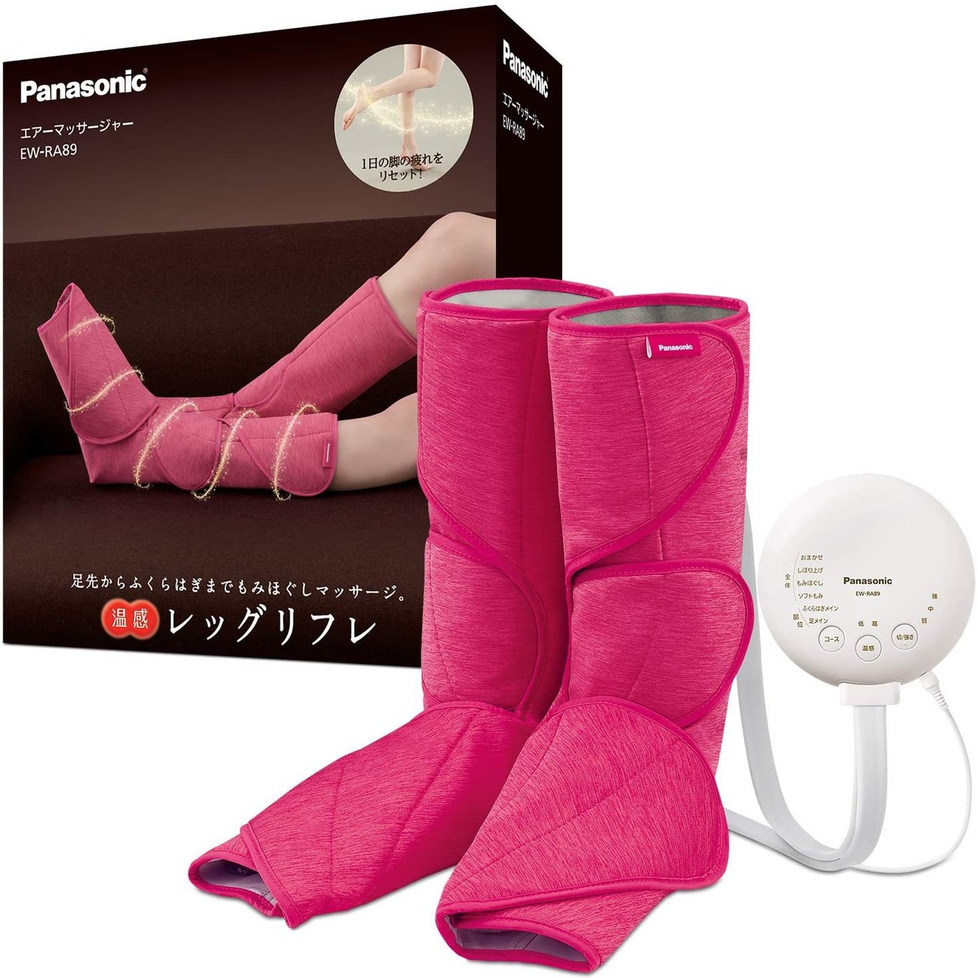 日本PANASONIC 國際牌EW-RA89 溫感美腿舒壓按摩器足部加熱溫感