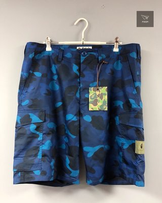 [FDOF] 預購BAPE GRADATION CAMO 6POCKET SHORTS 藍迷彩休閒褲 日本公司貨