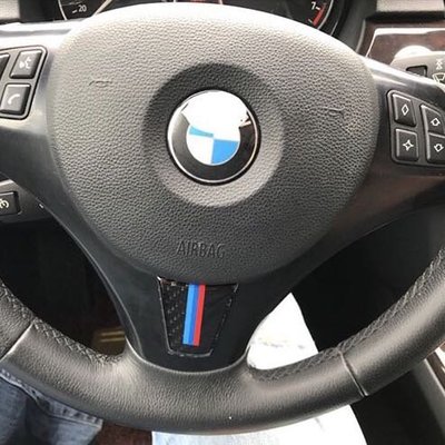 BMW 3系 方向盤裝飾貼 碳纖維 卡夢 05-12年 E90 E92 E93 13精品