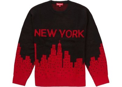 【熱賣精選】 Supreme 20SS New York Sweater 紐約 長袖 針織衫 毛衣