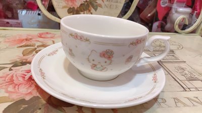 ♥小花花日本精品♥Hello Kitty 下午茶瓷器馬克杯盤組11615309