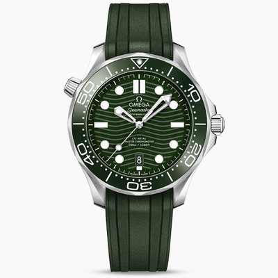 現貨 OMEGA 210.32.42.20.10.001 歐米茄 手錶 42mm 海馬300 綠面盤 陶瓷圈 膠錶帶