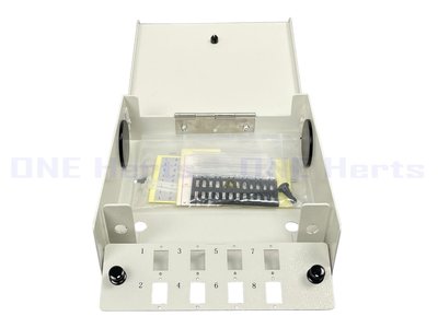 萬赫KC02-8C-W 8芯壁掛光纖終端箱 8路光纖盒 8口光纖箱 末端光纖收容箱 光纖收容盒 光纖資訊盒 光纖收納箱