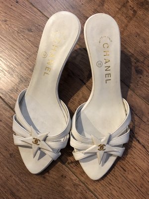 Chanel 白色星星涼鞋35.5號