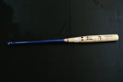 棒球世界全新BRETT 布瑞特 B52轟炸機楓木壘球棒 B52特價小喇叭握把 原木藍