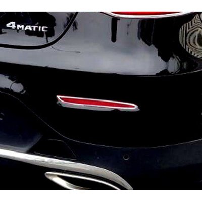 【JR佳睿精品】2016-19 Benz GLC C253 Coupe 改裝 鍍鉻後反光片框 後保桿框 飾條 貼片貼紙