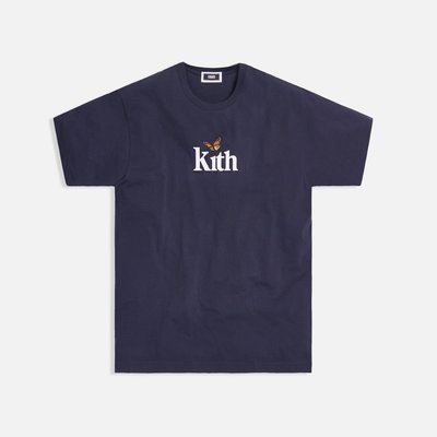 21SS Kith Monarch Butterfly Tee 蝴蝶 刺繡 植絨LOGO 短袖 短T
