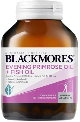 代購澳洲Blackmores 月見草油 + 鱼油 (100顆)