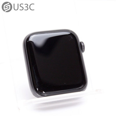 【US3C-台南店】【一元起標】台灣公司貨 Apple Watch SE 44mm GPS 太空灰 鋁金屬邊框 光學心率感測器 內建揚聲器 二手智慧穿戴裝置