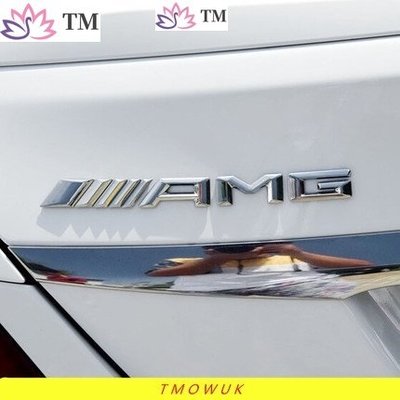 （）新款賓士改裝金屬AMG車標車貼車尾標貼標賓士   Benz C300 C200 C250 A180 A200-飛馬汽車