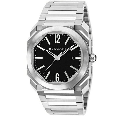 全新品代訂 BVLGARI BGO41BSSD 102031 寶格麗 Octo 手錶 機械錶 41.5mm 八角錶殼黑面