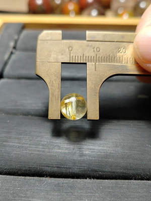 鈦晶珠徑9mm，重1.22g，純天然鈦晶珠子散珠單珠，發790 水晶 擺件 原石【楚風漢韻】