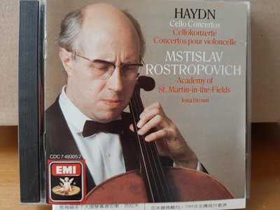 Rostropovich,Haydn-Cello.c羅士卓波維契大提琴&指揮，與聖馬汀學院樂團，演繹海頓-二首大提琴協奏曲