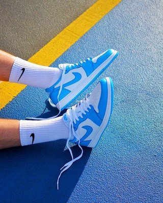 Nike Air Jordan 1 Low SB "UNC" 北卡藍  男女滑板鞋 CJ7891-401