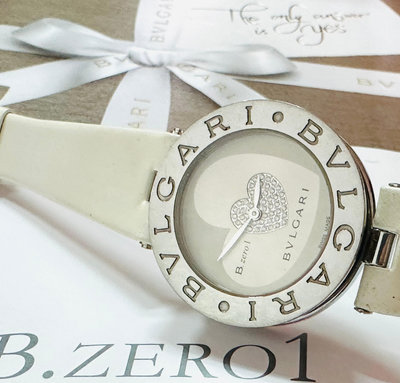 Bvlgari 附盒証BZ35 鑲鑽愛心B-ZERO女錶