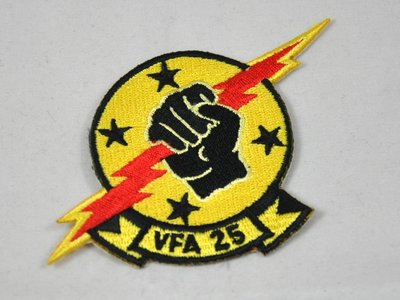 美國NAVY VFA-25 艦隊之拳/Fist of the Fleet中隊 隊徽/徽章