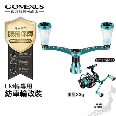 BEAR戶外聯盟【Gomexus】軟絲釣改裝雙把手搖臂套裝可裝Emeraldas紡車輪魚線輪捲線器MDH-TA20