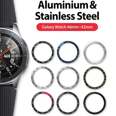 適用三星Galaxy Watch 46mm 手錶框圈保護殼 不鏽鋼金屬錶框 多色 防摔防刮防震 金屬框