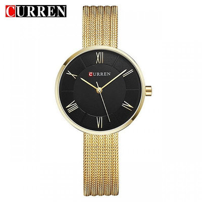 CURREN品牌 9020 鋼帶 裝飾腕錶 石英 防水 高級女生手錶