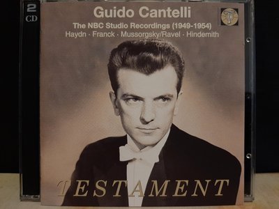 Guido Cantelli,The NBC Studio Recordings(1949-1954),康泰利NBC錄音集，海頓，法朗克，拉威爾等2CD,如新。