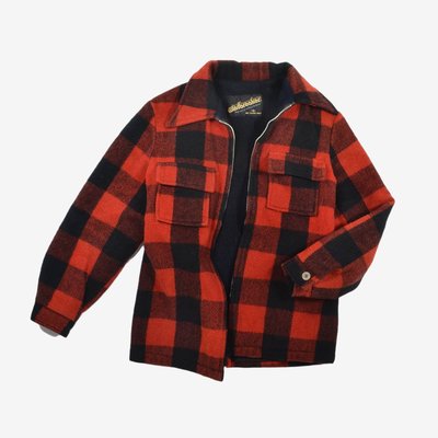 1970s Windbreaker CPO Shirt Jacket 紅黑S 格紋 M 外套 Talon 刷毛