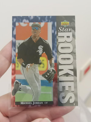 upper deck 1994 star rookies MICHAEL JORDAN #19 少見 金屬霧面 棒球卡
