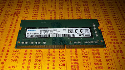 2400.三星.SEC顆 舊制 單8G(二手良品)2400筆電記憶體DDR4雙面8顆粒m471a1k43bb1